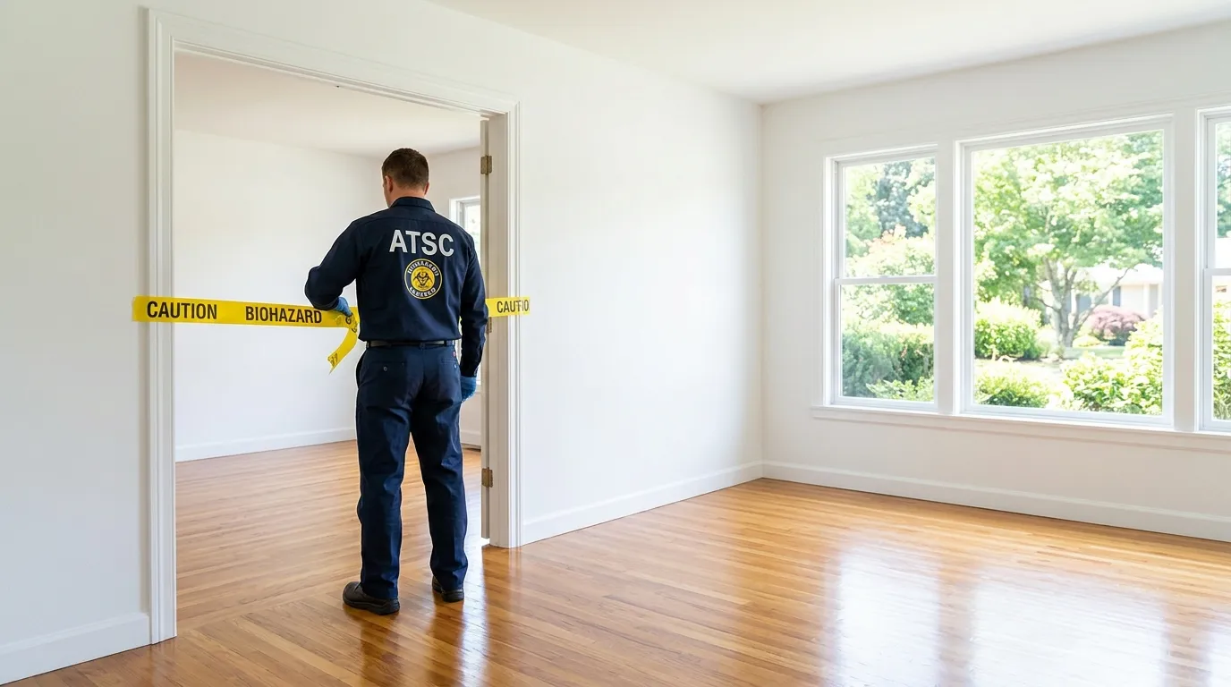 Certified biohazard cleanup crew performing Crime Scene Cleanup in Palo Alto